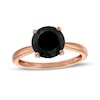 Thumbnail Image 0 of 2.95 CT. Black Enhanced Diamond Solitaire Engagement Ring in 10K Rose Gold