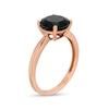 Thumbnail Image 2 of 2.95 CT. Black Enhanced Diamond Solitaire Engagement Ring in 10K Rose Gold