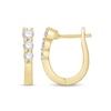 0.29 CT. T.W. Diamond Trio Huggie Hoop Earrings in 10K Gold