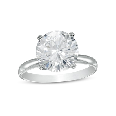 4.00 CT. Certified Diamond Solitaire Engagement Ring in 14K White Gold (I/I1)