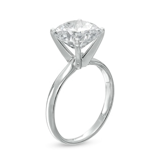 4.00 CT. Certified Diamond Solitaire Engagement Ring in 14K White Gold (I/I1)