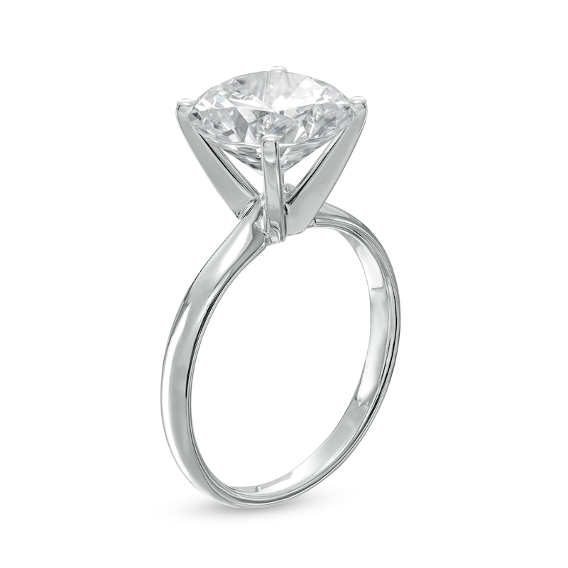 4.00 CT. Certified Diamond Solitaire Engagement Ring in 14K White Gold (I/I1)