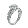 0.58 CT. T.W. Diamond Octagonal Frame Vintage-Style Bridal Set in 10K White Gold (J/I3)