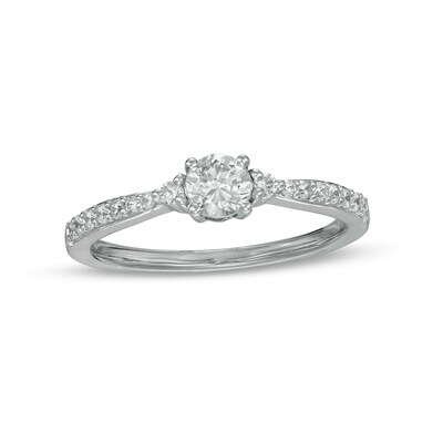 0.37 CT. T.W. Diamond Engagement Ring in 10K Gold (J/I3