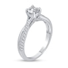 Thumbnail Image 1 of 0.55 CT. T.W. Diamond Twist Shank Engagement Ring in 14K White Gold