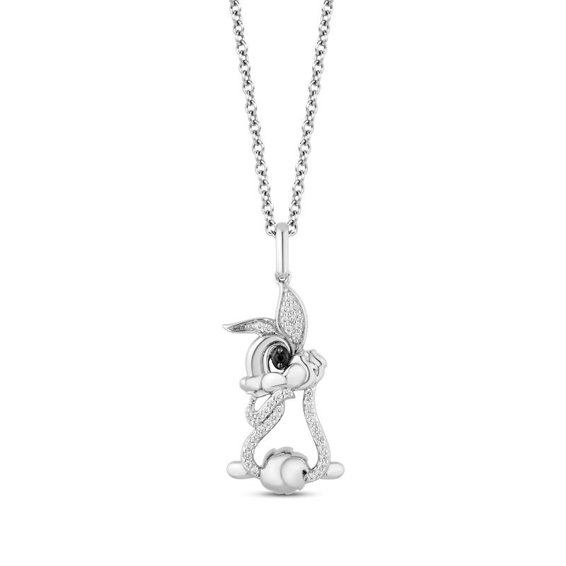 Disney Treasures Bambi 0.085 CT. T.W. Diamond Thumper in Sterling Silver – 19"|Peoples Jewellers
