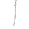 0.20 CT. T.W. Diamond Lariat Necklace in Sterling Silver