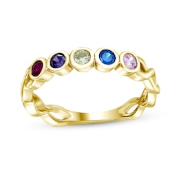 Gemstone Infinity Shank Ring (1-5 Stones)