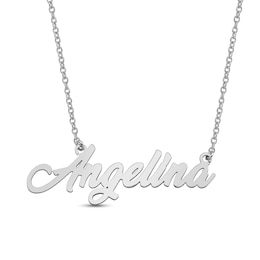 Slanted Cursive Name Necklace (1 Line)