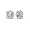 Thumbnail Image 0 of 1.00 CT. T.W. Certified Lab-Created Diamond Frame Stud Earrings in 14K White Gold (F/SI2)