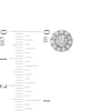 Thumbnail Image 2 of 1.00 CT. T.W. Certified Lab-Created Diamond Frame Stud Earrings in 14K White Gold (F/SI2)
