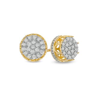 Men's 0.45 CT. T.W. Composite Diamond Stud Earrings in 10K Gold