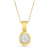 Thumbnail Image 0 of 0.10 CT. Diamond Solitaire Pendant in 10K Gold