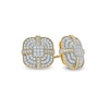 Thumbnail Image 0 of Men's 0.45 CT. T.W. Diamond King Crown-Top Stud Earrings in 10K Gold
