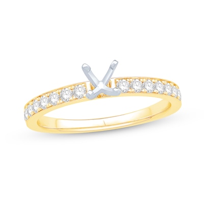 0.29 CT. T.W. Diamond Semi-Mount in 14K Gold