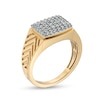 Men's 0.45 CT. T.W. Diamond Chevron Pattern Ring in 10K Gold