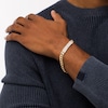 Thumbnail Image 1 of Men's 2.00 CT. T.W. Diamond ID Bracelet in 10K Gold - 8.5"