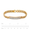 Thumbnail Image 3 of Men's 2.00 CT. T.W. Diamond ID Bracelet in 10K Gold - 8.5"