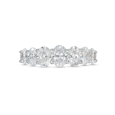 Vera Wang Love Collection 1.95 CT. T.W. Certified Lab-Created Diamond Seven Stone Anniversary Band in 14K White Gold