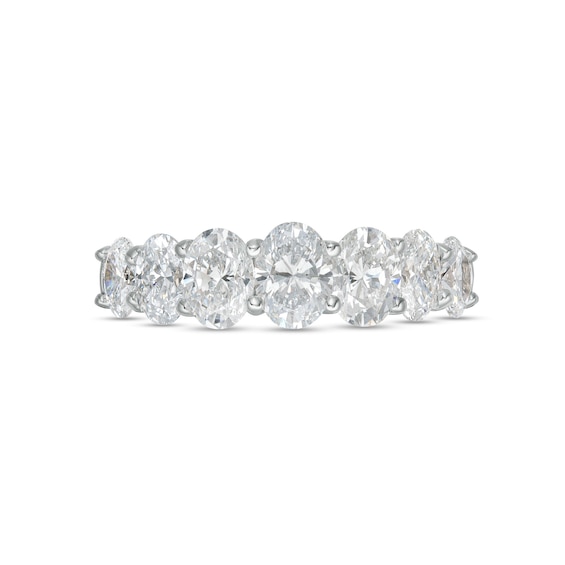 Vera Wang Love Collection 1.95 CT. T.W. Certified Lab-Created Diamond Seven Stone Anniversary Band in 14K White Gold