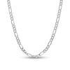 Thumbnail Image 1 of 6.0mm Figaro Chain Necklace in Solid 14K White Gold - 22&quot;