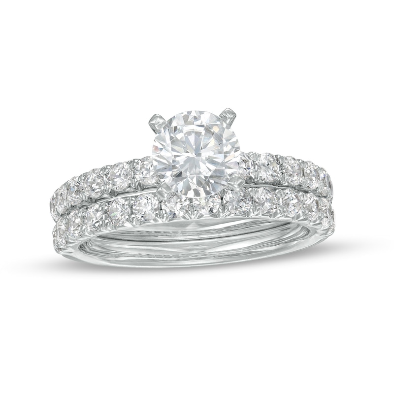 2.00 CT. T.W. Diamond Bridal Set in 14K White Gold (I/I2)|Peoples Jewellers
