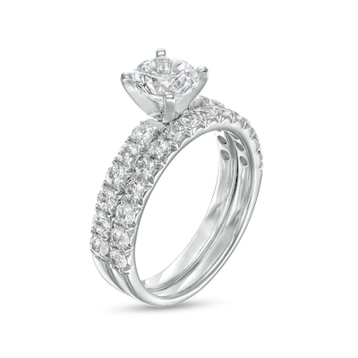 2.00 CT. T.W. Diamond Bridal Set in 14K White Gold (I/I2)