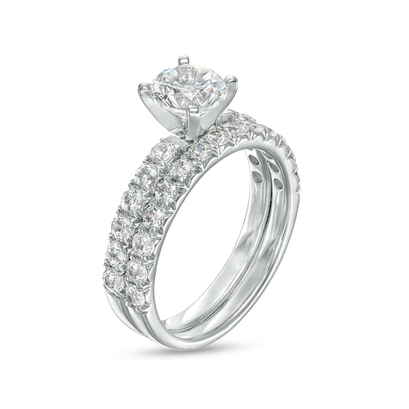 2.00 CT. T.W. Diamond Bridal Set in 14K White Gold (I/I2)|Peoples Jewellers