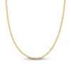 3.8mm Diamond-Cut Valentino Chain Necklace in Solid 14K Tri-Tone Gold - 18"