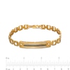 Thumbnail Image 3 of Men's 0.50 CT. T.W. Black Enhanced and White Diamond ID Bracelet in 10K Gold - 8.5"