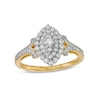 Thumbnail Image 0 of 0.50 CT. T.W. Marquise-Shaped Multi-Diamond Split Shank Ring in 10K Gold