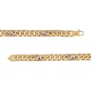 Thumbnail Image 2 of Men's 1 CT. T.W. Diamond 250 Gauge Cuban Curb Chain Bracelet in Hollow 10K Gold - 8.5"