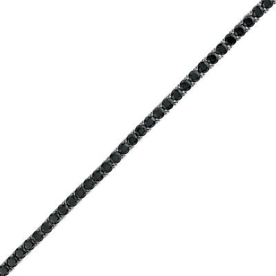 Men's 5.00 CT. T.W. Black Enhanced Diamond Bracelet in Sterling Silver with Black Rhodium - 8.5"