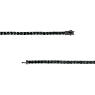 Men's 5.00 CT. T.W. Black Enhanced Diamond Bracelet in Sterling Silver with Black Rhodium - 8.5"