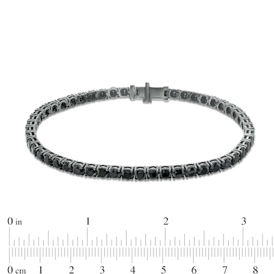 Men's 5.00 CT. T.W. Black Enhanced Diamond Bracelet in Sterling Silver with Black Rhodium - 8.5"