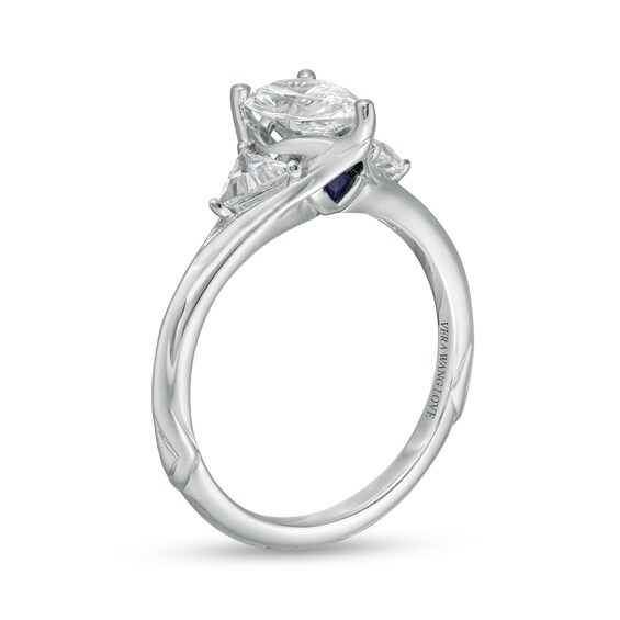 Vera Wang Love Collection Limited Edition 1.31 CT. T.W. Certified Pear-Shaped Diamond Ring in 14K White Gold (I/SI2)