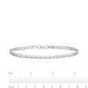 Thumbnail Image 1 of 3.0mm Mariner Chain Bracelet in Solid 14K White Gold - 7"