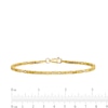 2.0mm Byzantine Chain Bracelet in Solid 14K Gold - 7"