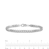 Thumbnail Image 1 of 4.3mm Cuban Curb Chain Bracelet in Solid 14K White Gold - 7"