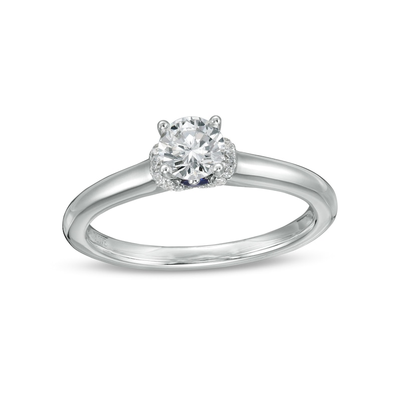 Vera Wang Love Collection 0.37 CT. T.W. Diamond Solitaire Engagement Ring in 14K White Gold (I/SI2)|Peoples Jewellers
