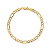 Thumbnail Image 0 of 5.75mm Figaro Chain Bracelet in Hollow 14K Gold - 8"