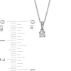 0.30 CT. T.W. Diamond Solitaire Pendant and Stud Earrings Set in 10K White Gold (K/I3)