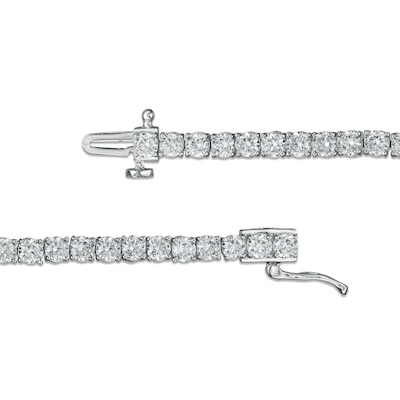 6.00 CT. T.W. Certified Lab-Created Diamond Tennis Bracelet in 14K White Gold (F/SI2) - 7.25"