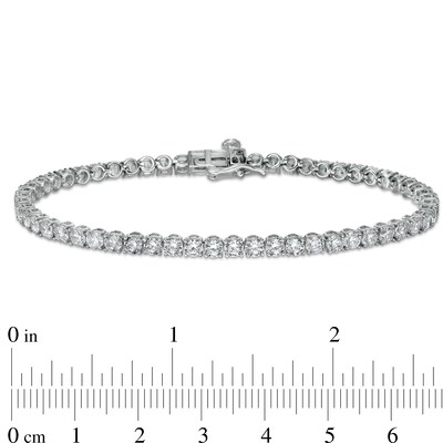 6.00 CT. T.W. Certified Lab-Created Diamond Tennis Bracelet in 14K White Gold (F/SI2) - 7.25"