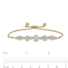 1.00 CT. T.W. Composite Diamond Alternating Bolo Bracelet in 10K Gold – 9.5"