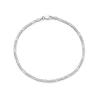 Thumbnail Image 1 of 2.25mm Figaro Chain Anklet in Solid 14K White Gold - 10&quot;