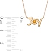 Bezel-Set Citrine "JOY" Necklace in 10K Gold - 20"