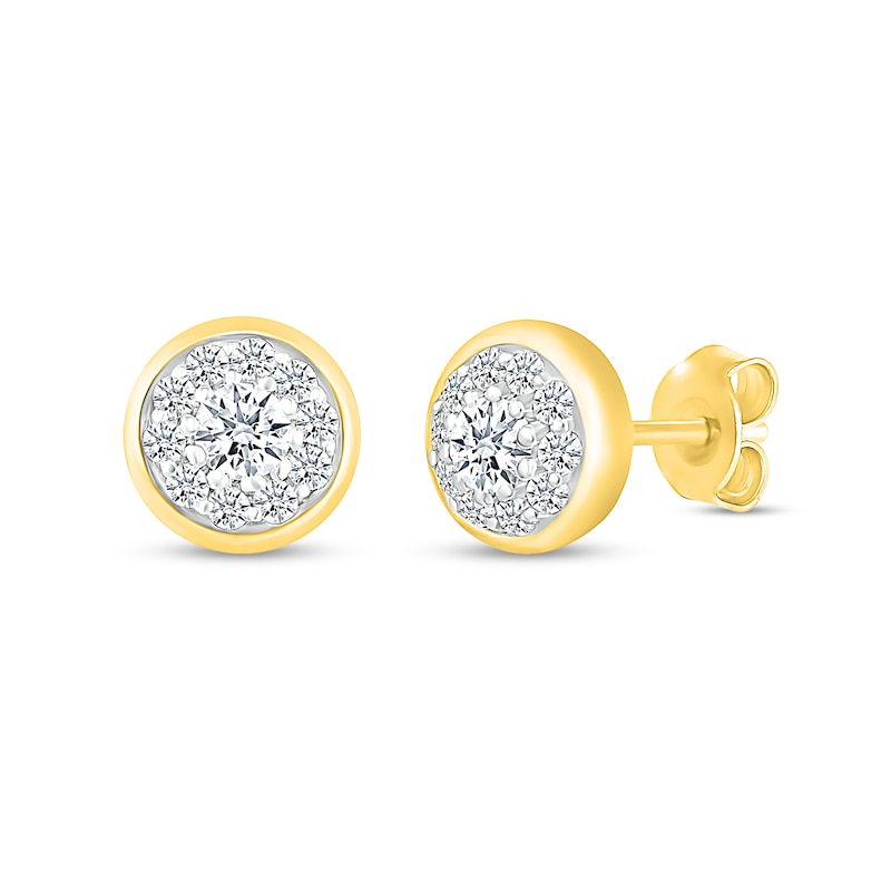 0.33 CT. T.W. Composite Diamond Stud Earrings in 10K Gold|Peoples Jewellers