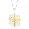 Thumbnail Image 0 of Diamond Accent Holiday Gift Pendant in Sterling Silver and 14K Gold Plate