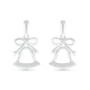 0.04 CT. T.W. Diamond Holiday Bell Drop Earrings in Sterling Silver